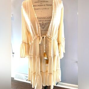 NWT blue island swim cover up